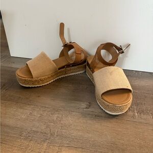 Soda Tan Espadrilles Comfortable Casual Shoes